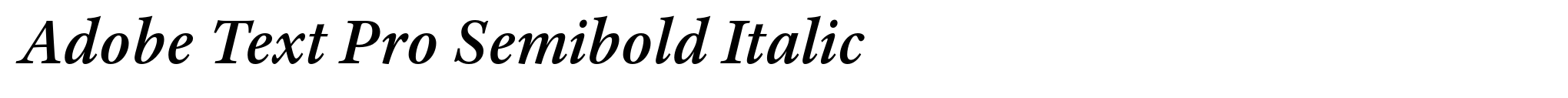 Adobe Text Pro Semibold Italic image
